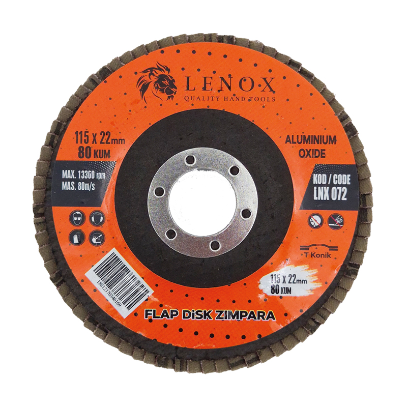 LENOX Flap Disk – 115 mm – 60 Kum – Acar İmport – Lenox Hand Tools