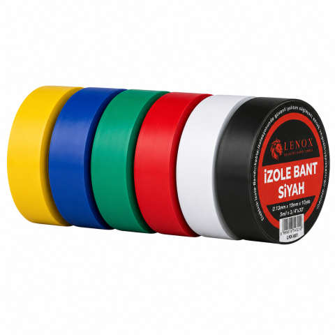 LENOX Elektrik Bandı Renkli 19 mm x 10 yds
