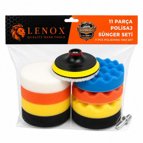 LENOX 11 Parça Polisaj Sünger Seti